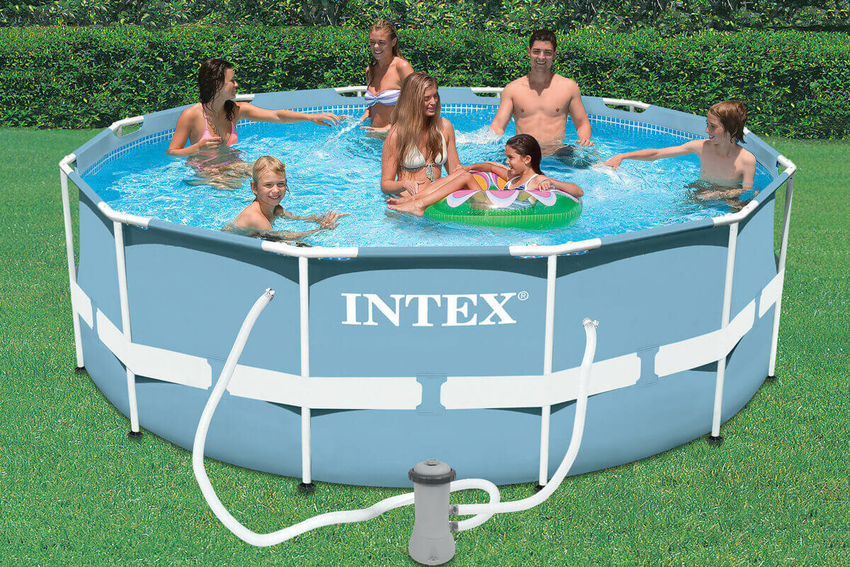 Каркасный бассейн Intex Prism Frame 366x122 см   фильтр насос 3785 л ч  лестница  26718 28726 