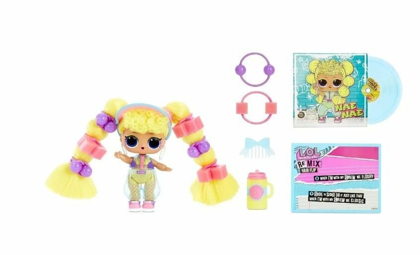 Кукла-сюрприз L.O.L. Surprise! Remix Hair Flip Doll музыкальная серия кукол (MGA Entertainment) — фото 1
