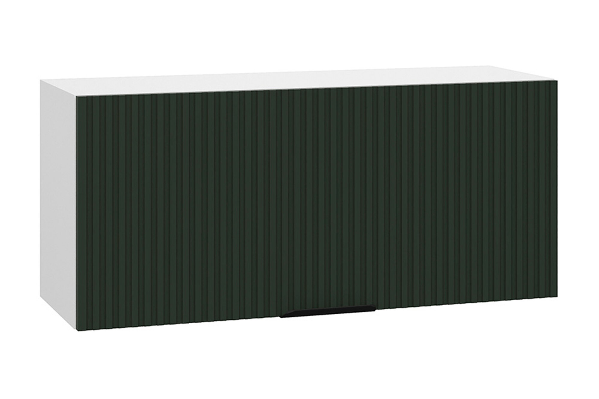 Кухонный модуль навесной горизонтальный Нонтон Норд Line ШВГ 80x30x35 см белый / софт пихтовый зеленый