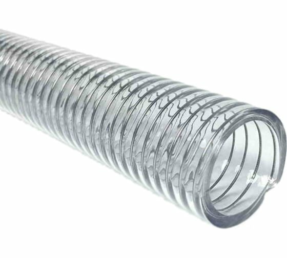 Напорно-всасывающий шланг 25 мм, 25 метров PVC5000-25/25, армированный стальной спиралью