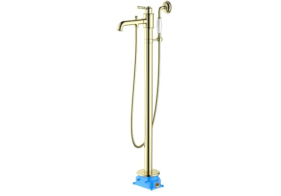 Смеситель для ванны напольный AQUATEK Классик AQ1545PG полированное золото