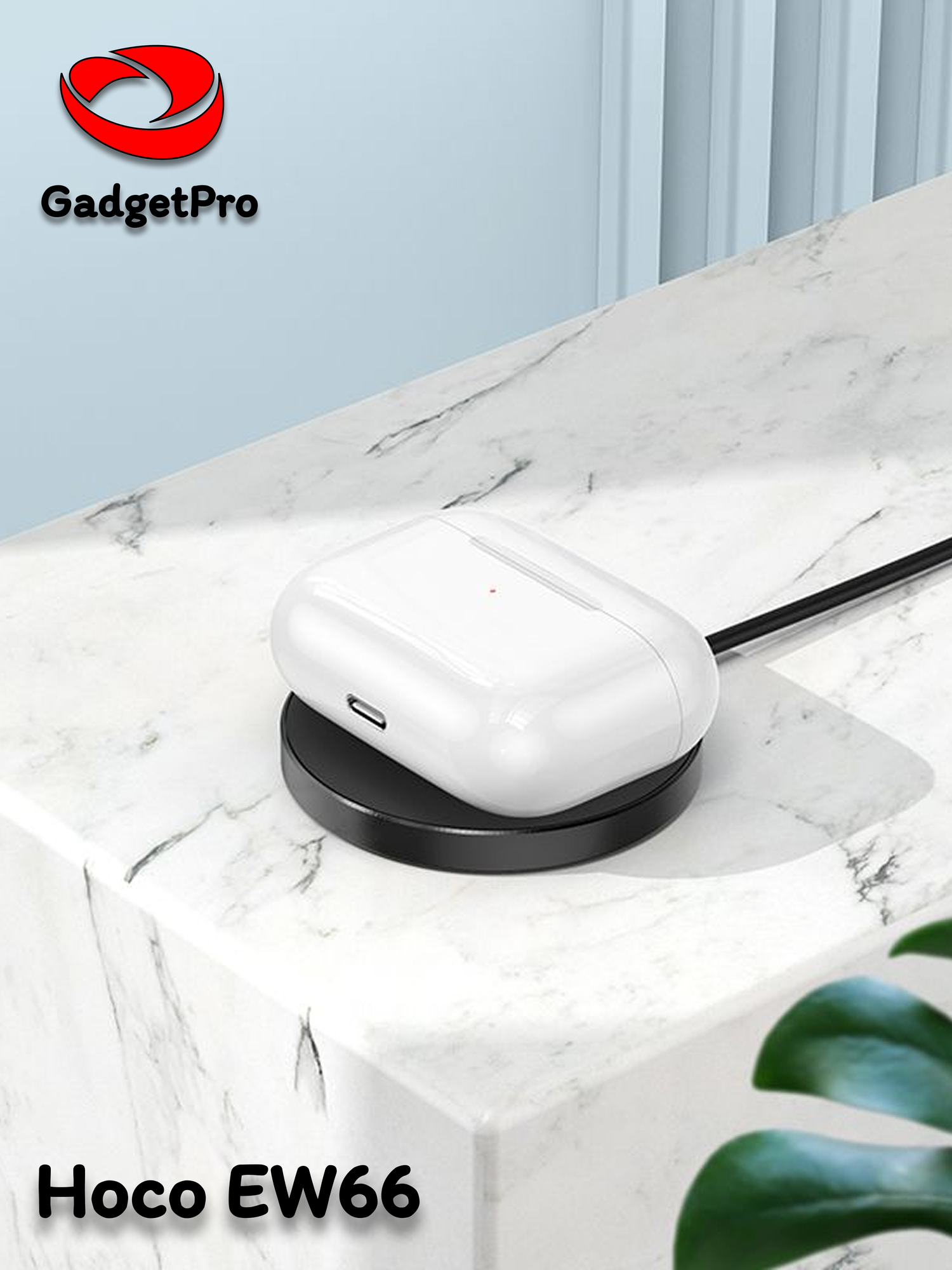 Беспроводные наушники Hoco EW66, Bluetooth 5.3, TWS, IPX4, сенсорное управление, Lightning, микрофон, белые