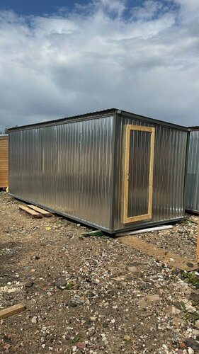 Изображение товара Бытовка, вагончик на металлическом каркасе, 5.85x2.4 м, с доставкой