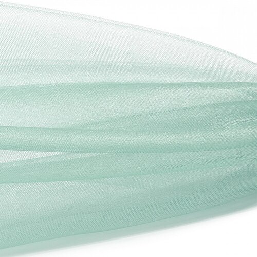 Фатин Кристалл средней жесткости блестящий арт. K. TRM шир.300см, 100% полиэстер цв. 24 К уп.5м - св. мята