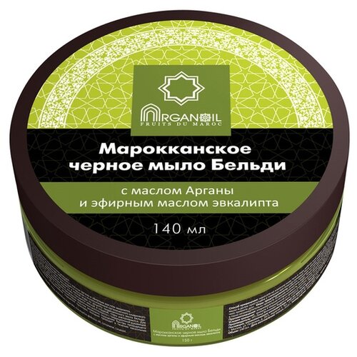 Марокканское черное мыло Бельди с маслом арганы и эвкалипта Мыло ARGANOIL 1000 мл
