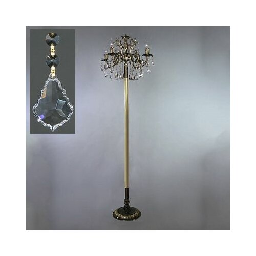 Торшер AMBIENTE 2118F/4 PB Leaf crystal