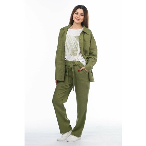 фото Рубашка женская лен без бренда