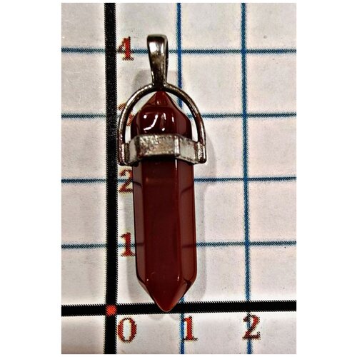 фото Кулон-подвеска. маятник биолокационный красный агат на шнурке, для биолокации 1000мелочей