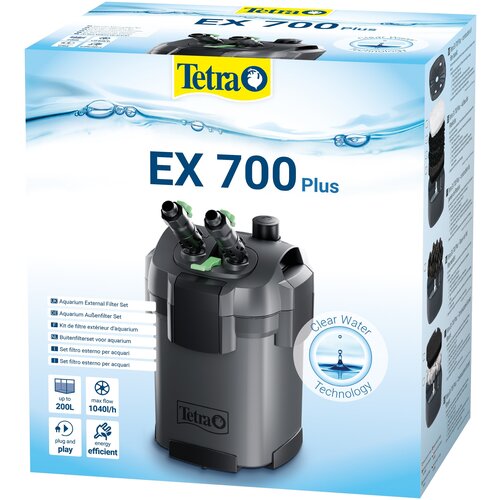 фильтр tetra ex 1200 plus внешний для аквариумов 200 500 л Фильтр внешний Tetra EX 700 Plus для аквариума 100 - 200 л (1040 л/ч, 7.5 Вт)