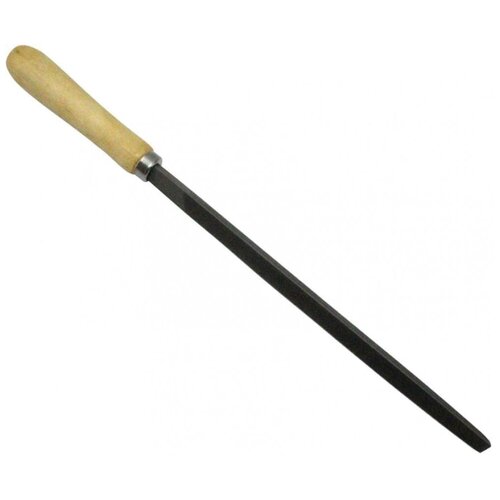 Напильник, 250 мм, трехгранный, деревянная ручка напильник деревянная ручка трехгранный 150 мм