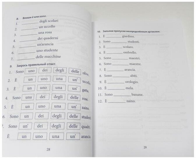 Итальянский язык. 2- 3 класс. Грамматика - фото №13