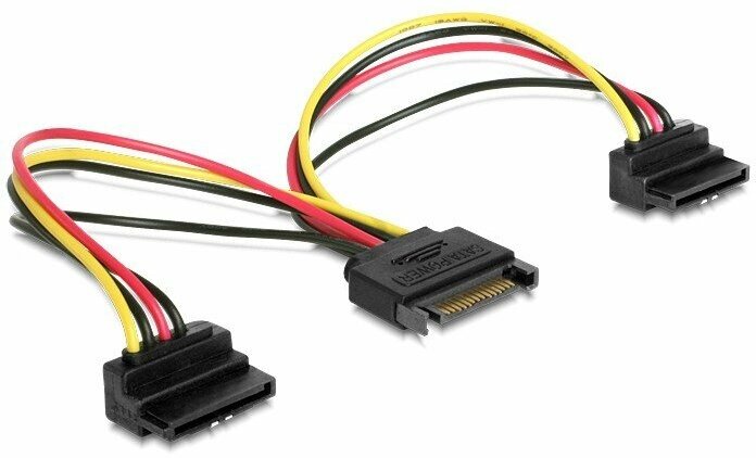 Gembird SATA 15 pin - SATA 15 pin х 2 (CC-SATAM2F-02)