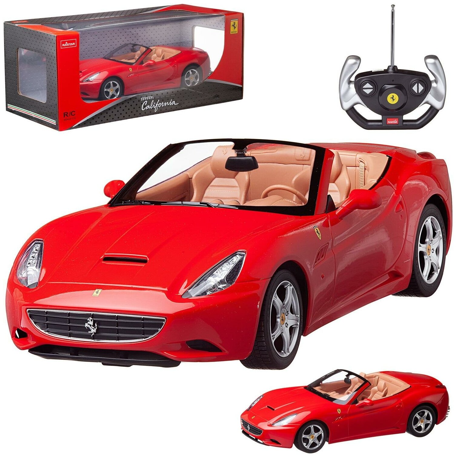 Машина р/у 1:12 Ferrari California, цвет красный