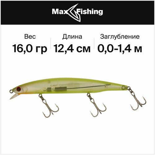 Воблеры для рыбалки Bassday LogSurf 124 F #CT-104 16 гр 0,0-1,4 м.