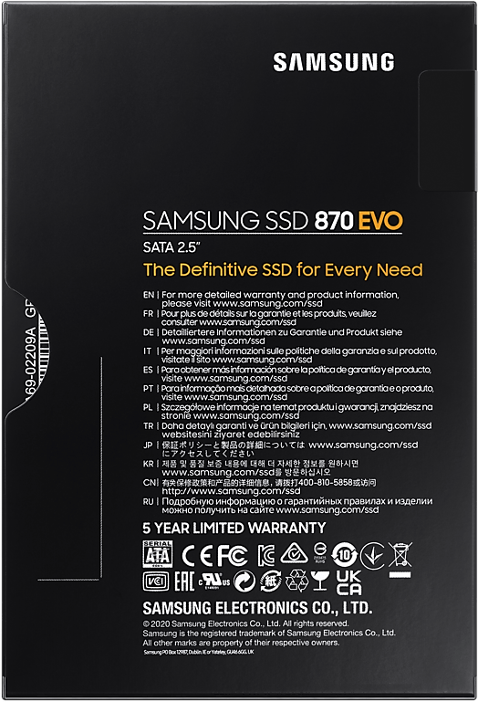 Твердотельный накопитель Samsung 870 EVO 1Tb SATA III MZ-77E1T0B/EU - фото №13