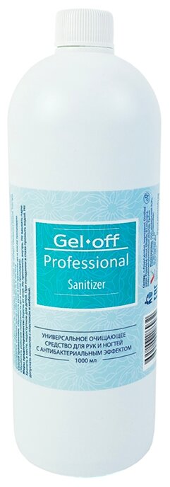 Gel-off Professional Sanitizer Средство для рук и ногтей с антибактериальным эффектом 1000 мл