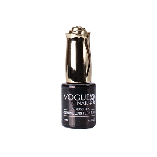 Vogue Nails Верхнее покрытие Super Gloss, прозрачный, 10 мл, 42 г