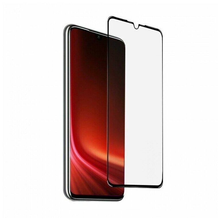 Защитное стекло 3D Glass Pro для Xiaomi Redmi Note 8 черная рамка ( полный клей )