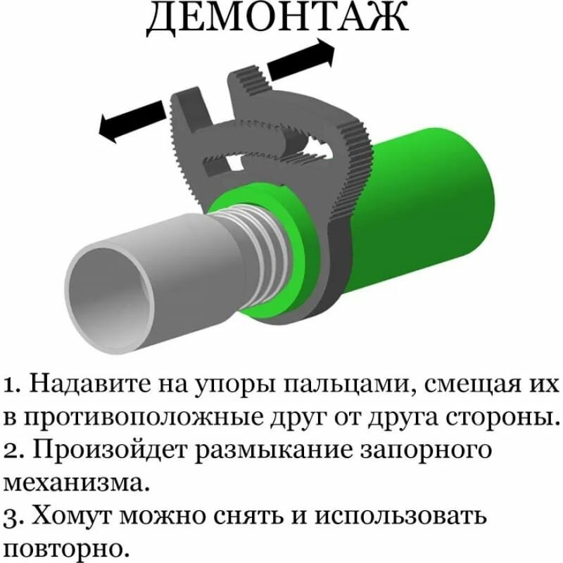 Хомут силовой пластиковый Clip-Track 20-17 упаковка 4шт Без бренда - фото №6