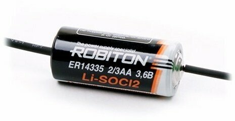 Батарейка Robiton ER14335 (2/3AA) 3,6V с аксиальными выводами