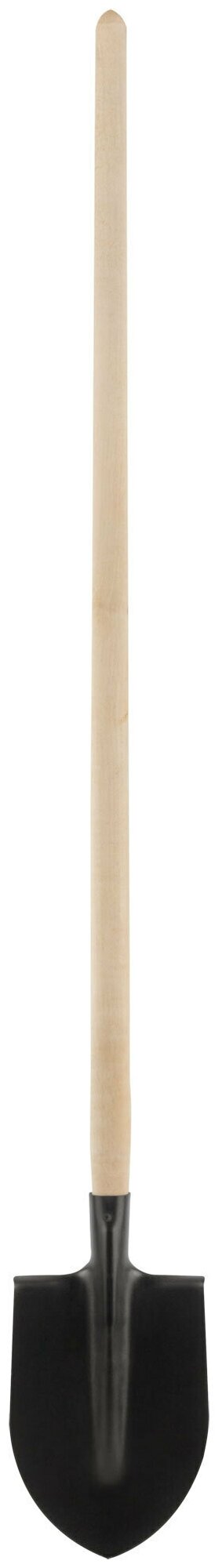 Лопата штыковая, с деревянным черенком 190х350х1420 мм 77213 - фотография № 2
