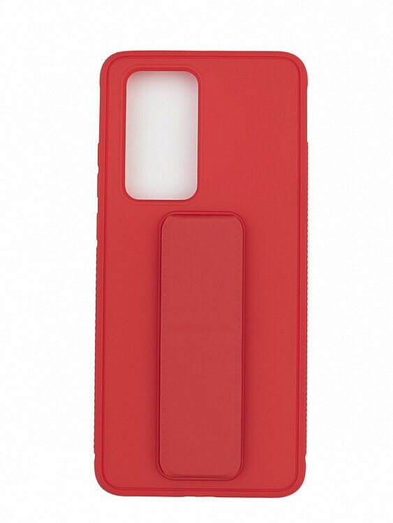 Чехол силиконовый для Huawei P40 Pro, с держателем 3 в 1 (красный)