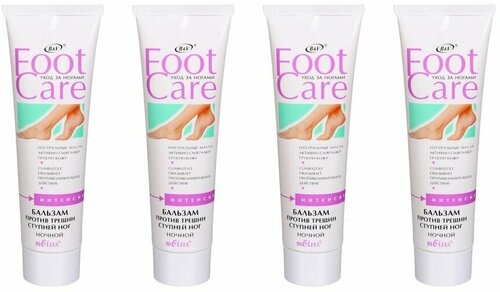 Bielita Foot Care Бальзам для ног против трещин, 100 мл х 4 шт