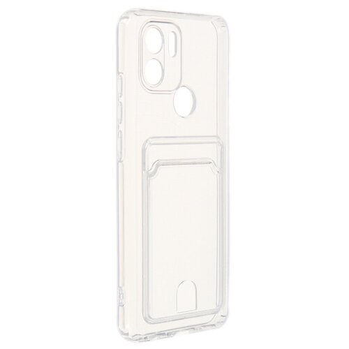 Чехол Zibelino для Xiaomi Redmi A1 Plus Silicone Card Holder защита камеры Transparent ZSCH-XMI-RDM-A1-PL-CAM-TRN