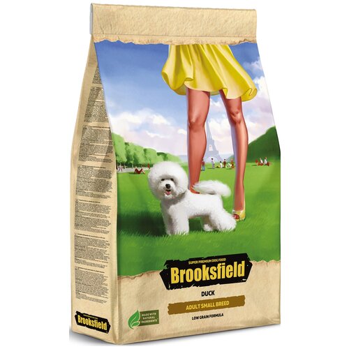 Brooksfield Adult Dog Small Breed сухой корм собак мелких пород утка с рисом 700 гр