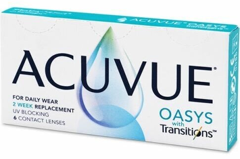 Контактные линзы Acuvue Oasys with Transition, двухнедельные, -6,50 / 14 / 8,4 / 6 шт.