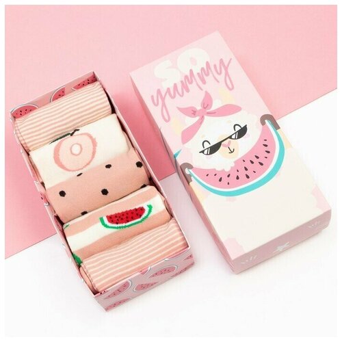 фото Носки , 5 пар, размер 36/39, мультиколор случай