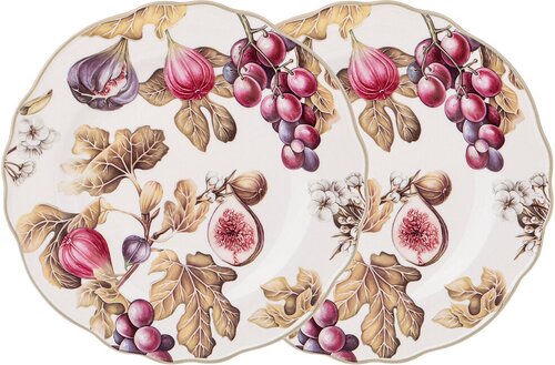 Набор из 2-х тарелок обеденных Lefard Village Инжир, 25,5 см (85-1885)