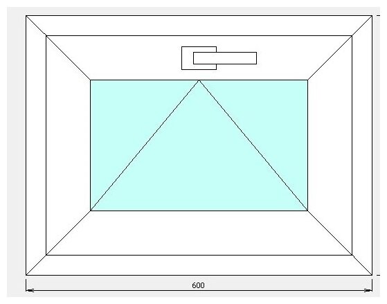 ПВХ окна ш600*в450