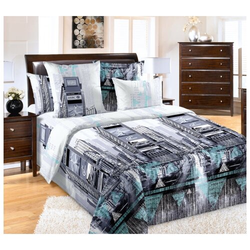фото Постельное белье «таймс-сквер», перкаль (семейный) текс-дизайн