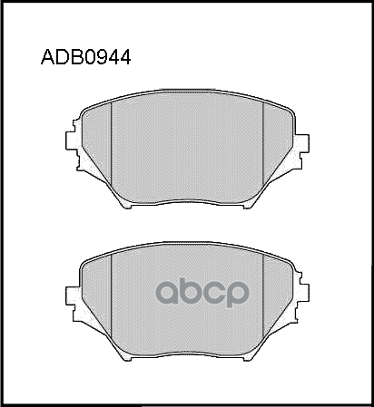 Колодки Тормозные Дисковые | Перед | ALLIED NIPPON арт. ADB0944
