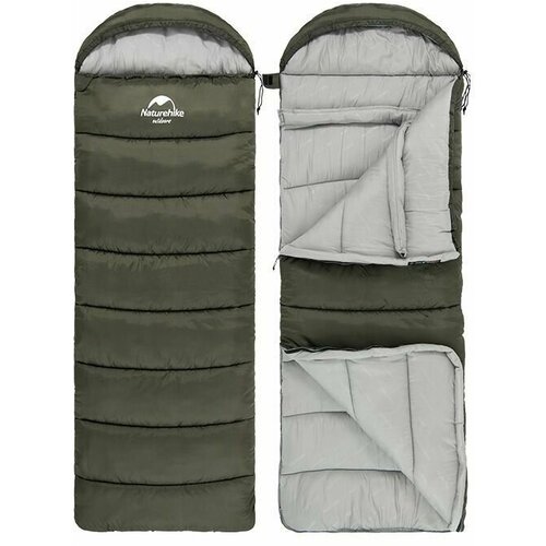 Спальный мешок Naturehike U Series молния справа Двойной хлопок осень-зима Green U250S 6927595764305 4954₽