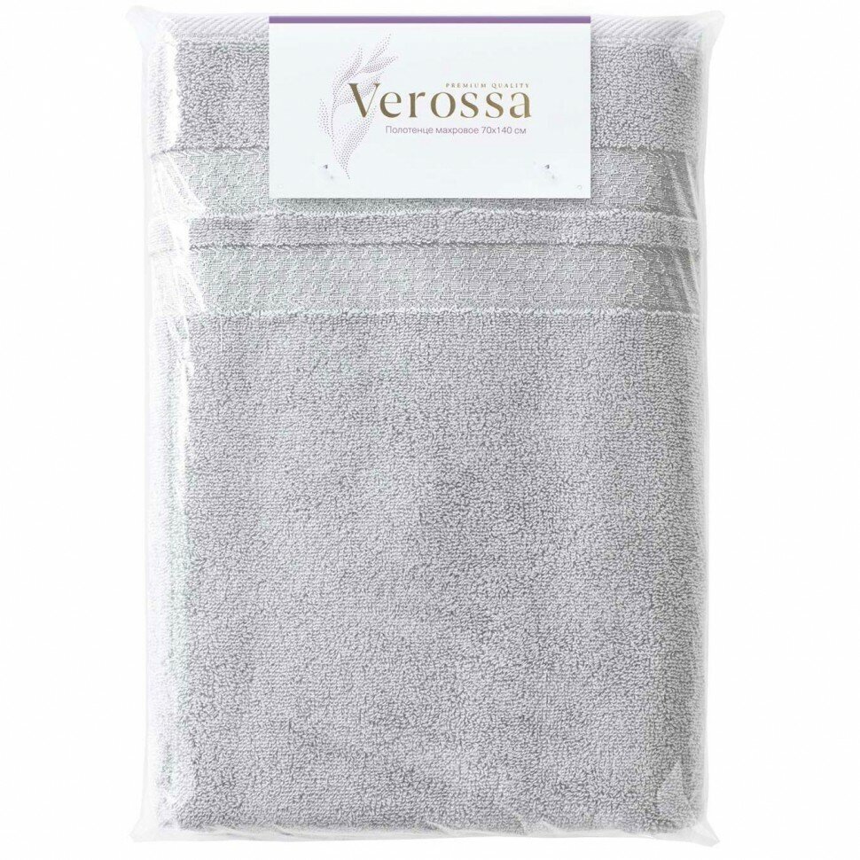 Полотенце Verossa Reticolo Холодный серый 50х90 - фотография № 3