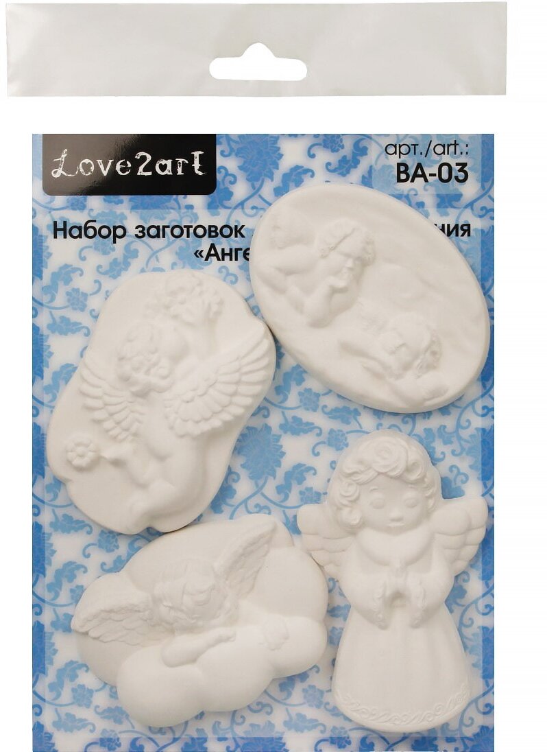Набор заготовок для декорирования "Love2art" ВА-03 4 шт "Ангелочки"