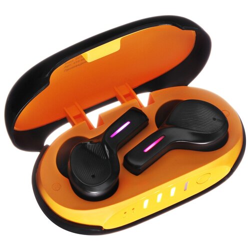 BY Наушники беспроводные TWS Legend ANC шумоподавление 37320мАч BT 50 черно-оранжевые 410-066 359900₽