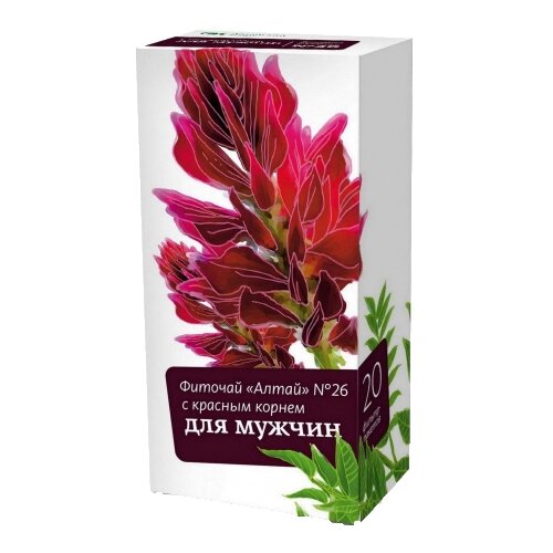 Алтайский кедр чай Алтай №26 с красным корнем для мужчин ф/п, 2 г, 20 шт.