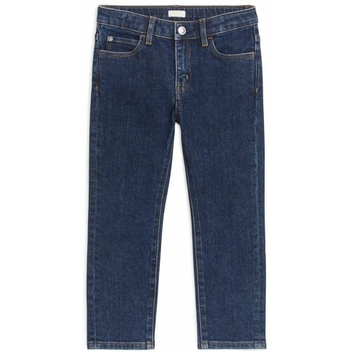 Узкие эластичные джинсы - темно-синий - 140