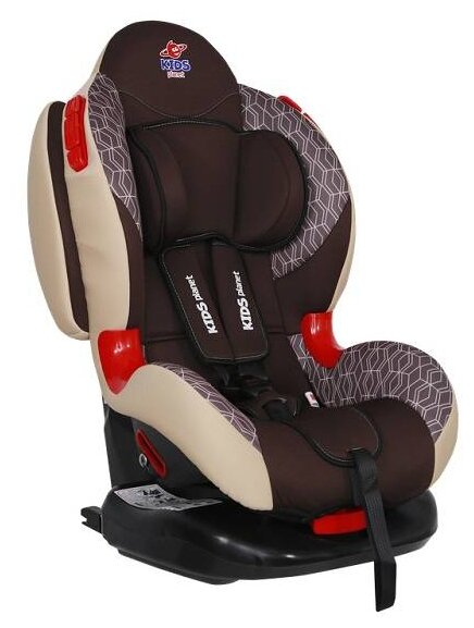 Автокресло Kids Planet Atlas ISOFIX шоколадные соты 9-25 кг 1-7 лет