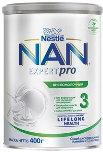 Смесь NAN 3 кисломолочная 400г