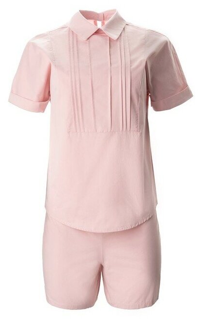Комплект женский (рубашка, шорты) MINAKU: Enjoy цвет розовый, р-р 42 - фотография № 1
