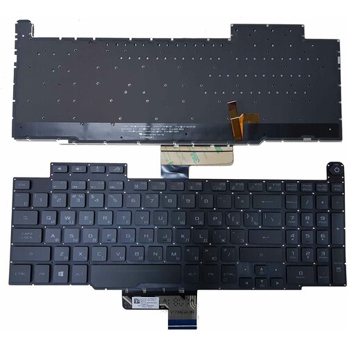 Клавиатура для ноутбука Asus GM501, GM501G, GM501GM, GM501GS, GM501S, GM501GM-WS74 черная, без рамки клавиатура для ноутбука asus g771 n551 черная без рамки с подсветкой короткий шлейф