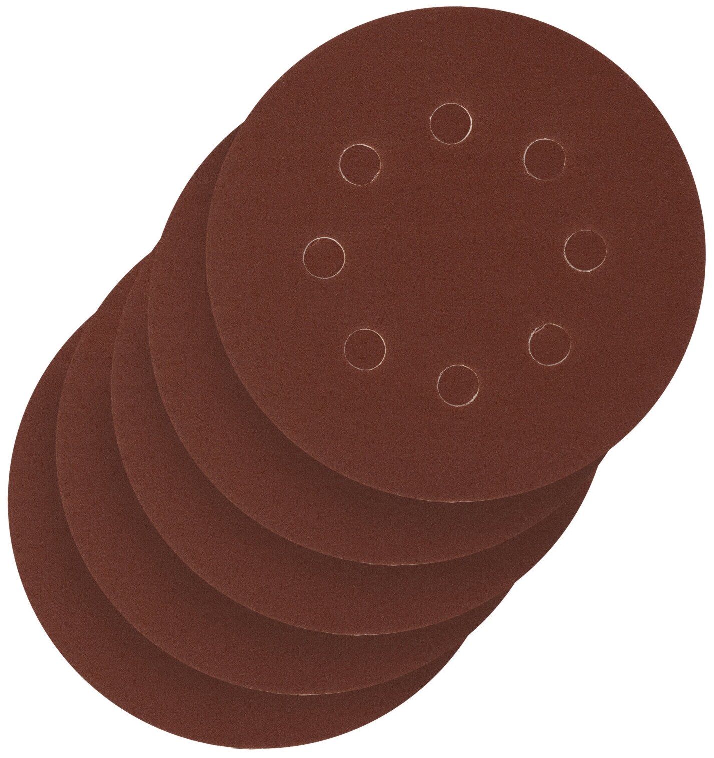 фото Круг абразивный на ворсовой подложке под липучку Сибртех перфорированный, P 220, 125 мм, 5 шт 738097