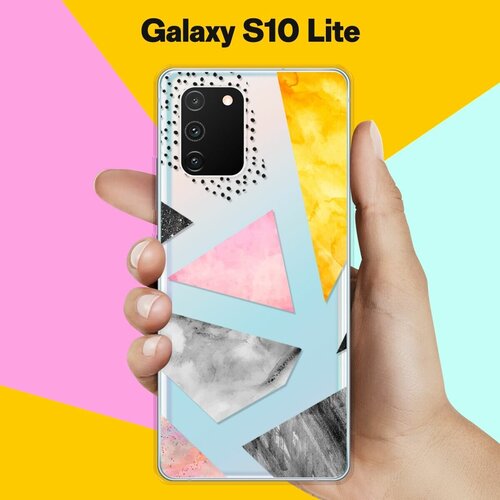 Силиконовый чехол Мраморные треугольники на Samsung Galaxy S10 Lite силиконовый чехол мраморные треугольники на samsung galaxy m30s