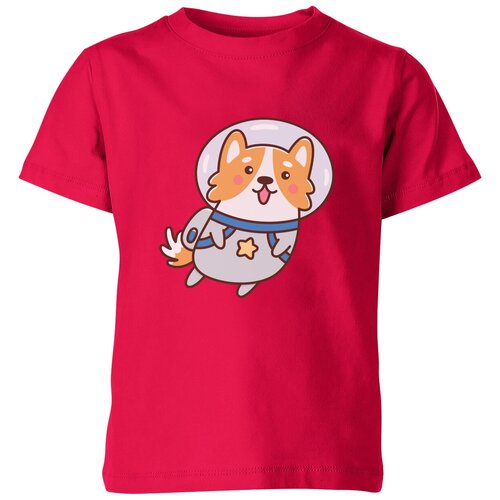 Футболка Us Basic, размер 14, розовый мужская футболка собачка корги космонавт m серый меланж