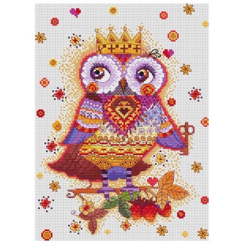 фото Набор для вышивания 131-14 сова с ключиком 20х27.5 см белоснежка