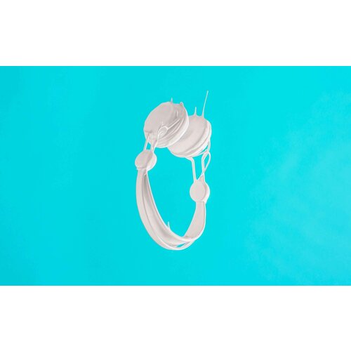 Постер на экокоже 33x50 LinxOne Наушники краска аудио минимализм 182 98000₽